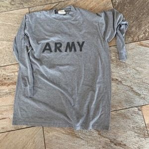 Mens US Army Long Sleeve Fitness Shirt XL